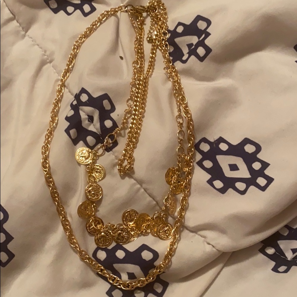 Stacked chain necklace